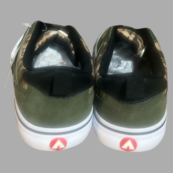 Airwalk Huntington Youth Size 4 Sneakers Camo Green Skate Shoes Lace Up New - Picture 4 of 5